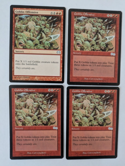 4 Goblin Offensive MTG NM Free shipping with tracking - Image 1