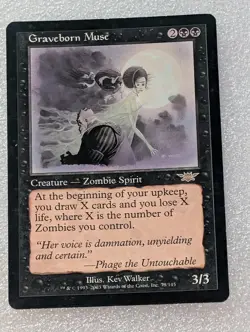 MTG - Graveborn Muse - Normal - Legions EX/NM - Magic the Gathering - Image 1