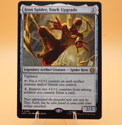 Iron Spider, Stark Upgrade | 166 | Rare | Reg | Spider-Man | StorePromo Eligible - Image 1