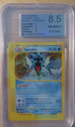 CCG 5 Pokemon Skyridge Crystel Holo Garados Deutsch H10/H32 EGS/BGS 8,5 III - Image 1