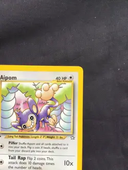 Pokemon Cards: Neo Genesis 1st Edition Uncommon: Aipom 26/111 - Image 3