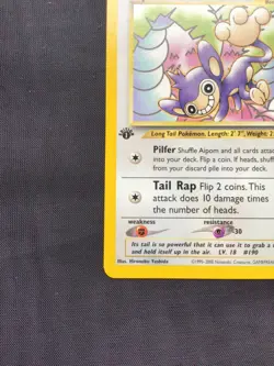 Pokemon Cards: Neo Genesis 1st Edition Uncommon: Aipom 26/111 - Image 5