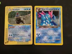 Feraligatr Holo Expedition & Dark Feraligatr neo! Pokemon Card WOTC 2002 - Image 1
