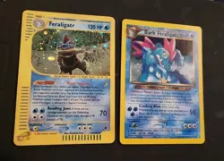 Feraligatr Holo Expedition & Dark Feraligatr neo! Pokemon Card WOTC 2002 - Image 2