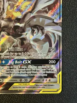 2019 Pokemon Pikachu And Zekrom Gx SM168 Black Star Promo Tag Team - Image 4