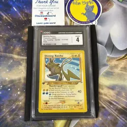 ⚡ 2002 POKEMON NEO DESTINY 1ST EDITION #111 SHINING RAICHU - PSA 4 ⚡ - Image 1