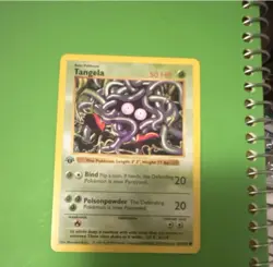 Nintendo Pokemon TCG Base Set Tangela Voltorb Abra 66/102 67/102 43/102 - Image 1