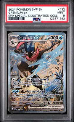 2024 POKEMON SVP EN-SV BLACK STAR PROMO #132 GRENINJA EX PSA 9 - Image 1