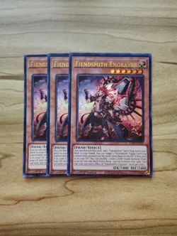 Yu-Gi-Oh! - FiendSmith Engraver 3X - Ultra Rare - RA04-EN049 - Image 1