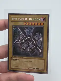 Yugioh Red-Eyes B. Dragon BPT-005 Secret Rare Limited Edition Crease On Back - Image 1