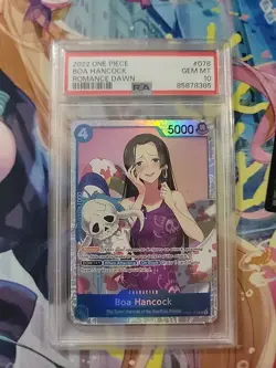 Boa Hancock One Piece Romance Dawn 2022 OP01-78 PSA 10 #078 - Image 1
