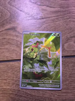 Caterpie SV: Scarlet & Violet 151 #172/165 Illustration Rare Pokemon Card T4-110 - Image 1