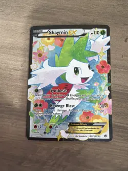 Pokemon TCG Shaymin-EX Full Art Ultra Rare Card RC21/RC25 DMG - Image 1