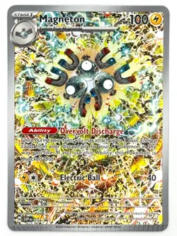 Crimped error Magneton Promo Surging Sparks Pokemon card - Image 2