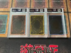 Set of 3 God Cards Obelisk Slifer Ra LC01 EN001 EN002 EN003 2010 Yugioh PSA 10 - Image 2