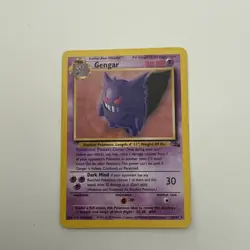 Pokemon Gengar TCG Card 20/62 Fossil Regular Unlimited Rare LP Condition - Image 1