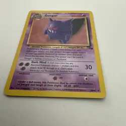 Pokemon Gengar TCG Card 20/62 Fossil Regular Unlimited Rare LP Condition - Image 3