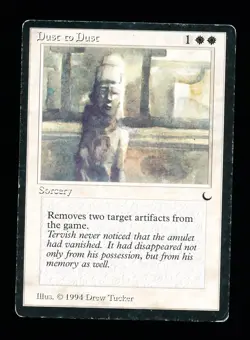 * * 1x Dust to Dust x1 * * The Dark MTG HP Heavily Played - Image 1