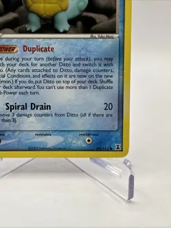 2005 Pokemon Ditto (Squirtle) 64/113 EX Delta Species - Image 4