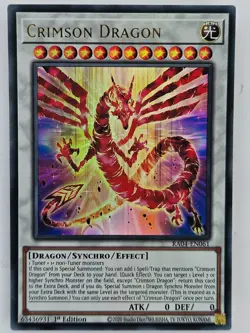 Yu Gi Oh - RA04-EN061 Crimson Dragon - Ultra Rare - Image 1