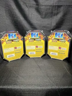 Pokemon Hidden Fates GX Tins Art Set of 3 - Charizard Raichu Gyarados - Sealed - Image 2