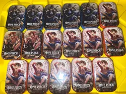 One Piece 16x Mini Tin Pack Set Vol 2 TS-02 OP-13 24 PACKS Sealed Promo - Image 1