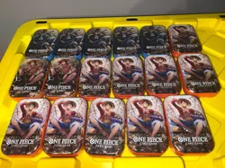 One Piece 16x Mini Tin Pack Set Vol 2 TS-02 OP-13 24 PACKS Sealed Promo - Image 2