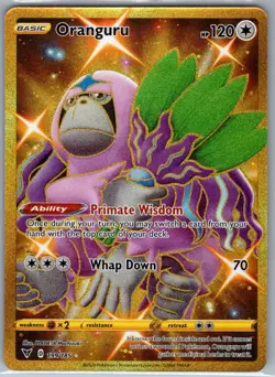 Oranguru (Secret) 199/185 SWSH04: Vivid Voltage - Pokemon Card - NM - Image 1