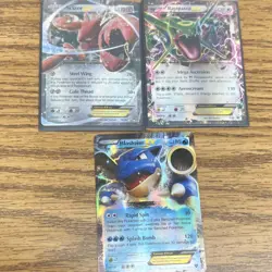 Pokemon TCG Card Lot - Scizor EX, Rayquaza EX, Blastoise EX (3 Cards, Holo) - Image 1