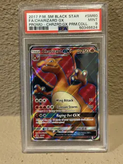 Pokemon Cards - PSA 9 Charizard GX SM60 - Black Star Promo - MINT - PSA9 - Image 2