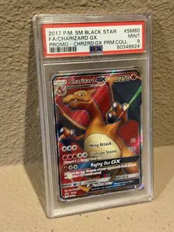 Pokemon Cards - PSA 9 Charizard GX SM60 - Black Star Promo - MINT - PSA9 - Image 3