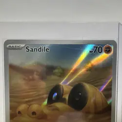 Pokemon TCG Sandile Holo Card SV01 Scarlet & Violet Base Set 216/198 NM - Image 2