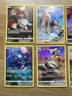 8 x Cosmic Eclipse Secret Rare Character Full Art Pokemon Cards Near Mint - Image 3