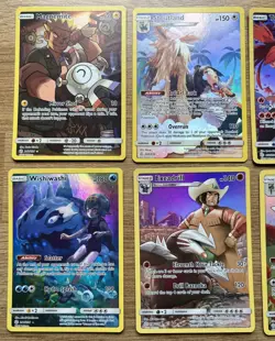 8 x Cosmic Eclipse Secret Rare Character Full Art Pokemon Cards Near Mint - Image 4