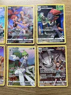 8 x Cosmic Eclipse Secret Rare Character Full Art Pokemon Cards Near Mint - Image 5