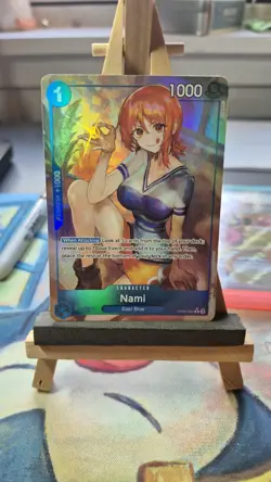 One Piece Card Game Nami OP09-050 Alt Art R Rare Holo Foil English Alternate - Image 1