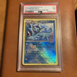 VAPOREON STAFF #25 - 2012 Pokemon Card State Championships Promo PSA 7 Holo RARE - Image 1
