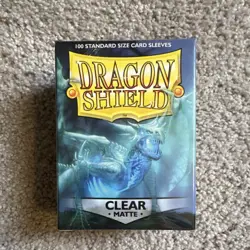 7 NEW Dragon Shield Clear Matte Premium Standard Card Sleeves 100 Packs Lot - Image 3