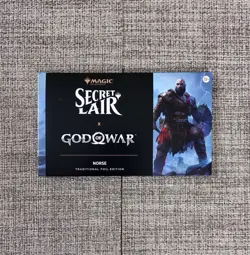 MTG Secret Lair x Playstation God of War Norse FOIL Edition Sealed - Image 1