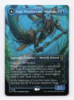 Sygg, Wanderwine Wisdom (Borderless) (Foil) 0288 (R) MTG Lorwyn Eclipsed (ECL) - Image 1