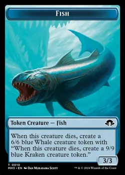 Fish - MTG Token Modern Horizons 3 Tokens MH3 #10 - Image 1