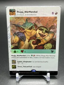 MTG Mogg War Marshal 1618 Secret Lair Drop: Social Rare Foil Showcase Creature - Image 1