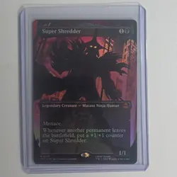 Magic: The Gathering Super Shredder Foil Borderless Legendary Creature TMNT - Image 1