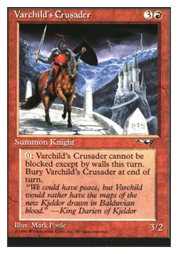 Varchild's Crusader (Castle) Alliances MTG - LP - Image 1