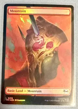 Mountain #256 - Foil - Basic Land - MTG TMNT - NEAR MINT - Image 3