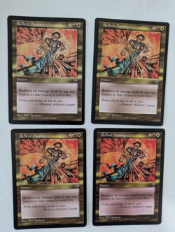 4 Reflect Damage Mirage MTG NM Free shipping with tracking - Image 1