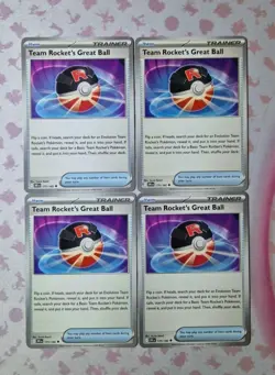 Team Rocket’s Great Ball 175/182 ×4 Destined Rivals Or 205/217 Playset - Image 1