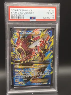 Pokemon XY Breakpoint Mega Gyarados EX Full Art 115/122 PSA 6 - Image 1
