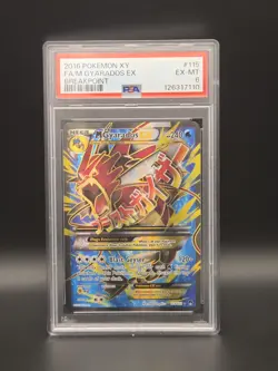 Pokemon XY Breakpoint Mega Gyarados EX Full Art 115/122 PSA 6 - Image 4