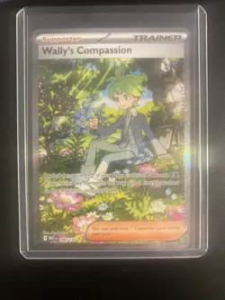 Pokemon Wally's Compassion Special Illustration Rare Me01 Full Art Holo 186/132 - Image 1